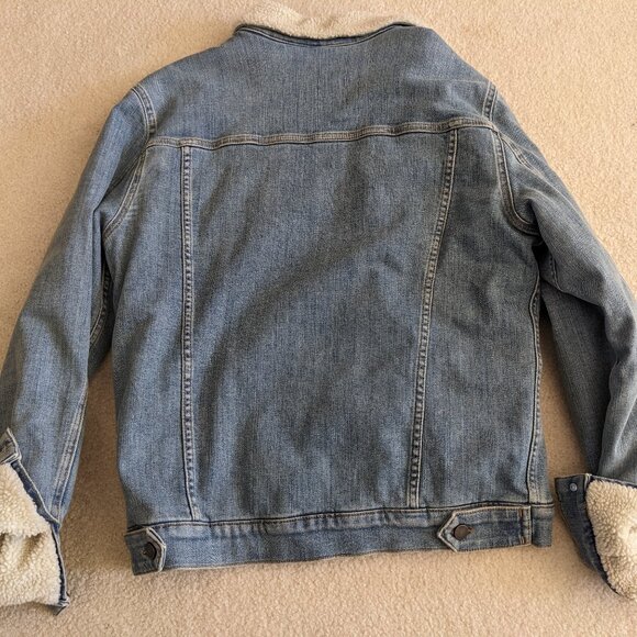 DSTLD Sherpa Denim Jacket - Blue - Picture 6 of 6